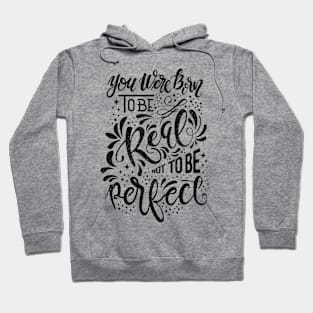 Real Not Perfect Black Hoodie